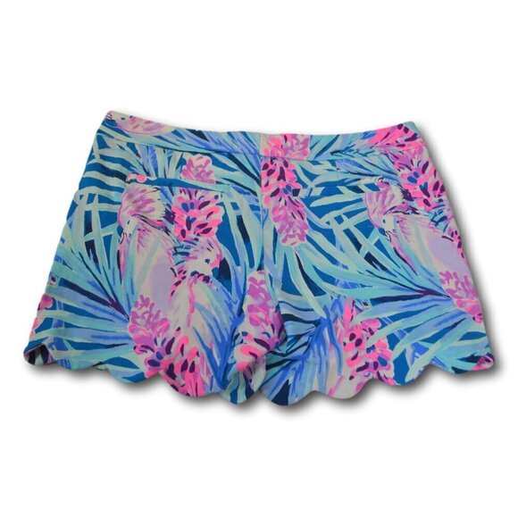 LILLY PULITZER Buttercup KNIT Shorts in Mr Peacock B Tweethearts Size: 4 NWT - Picture 3 of 5